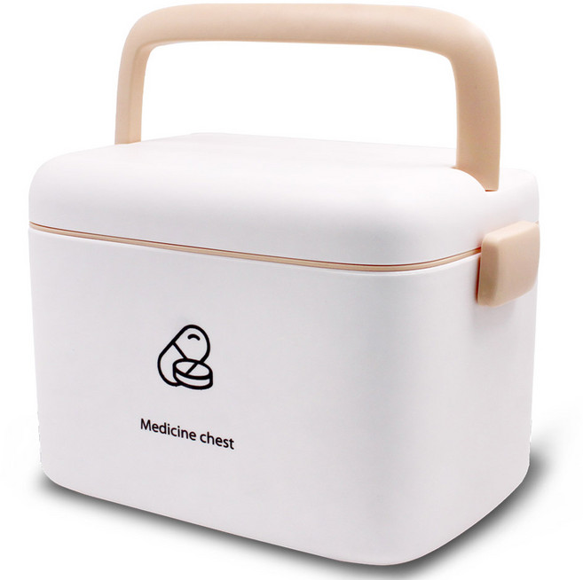 헬스투데이 2단 아이보리 중형 구급상자, 1개