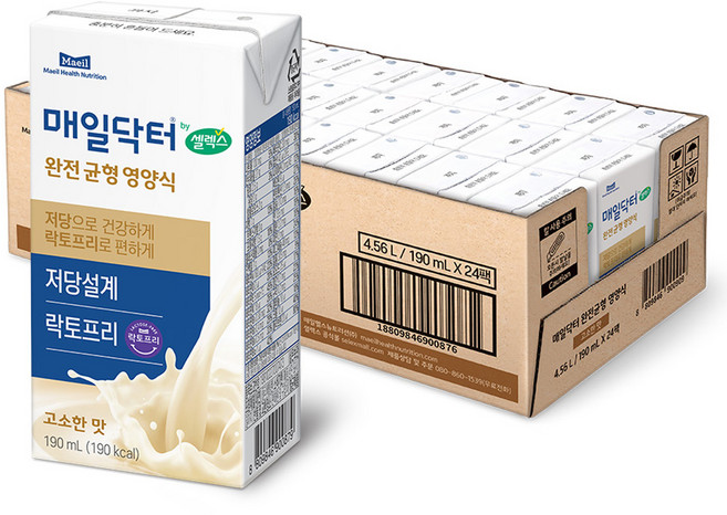 셀렉스 매일닥터 완전균형영양식 고소한맛, 190ml, 24개