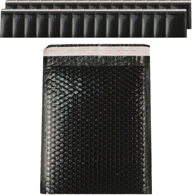 아이엔피 택배 안전 에어캡 봉투 경량 블랙, 100개