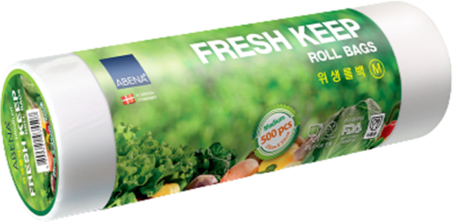 아베나 프레시킵 위생 롤백 중형 250 x 350 mm, 중(M), 500개입, 1개