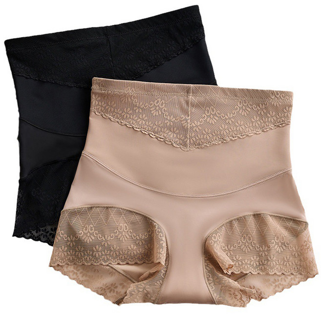 브이라인 하이웨스트 레이스 거들 보정 팬티 2종 세트