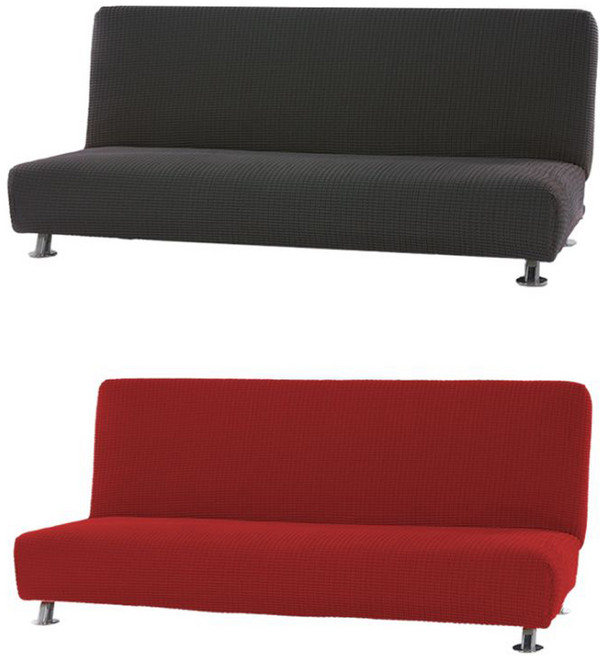 소파스킨스 글라무어 소파 커버 2종 세트, 다크그레이, 레드와인, 1세트