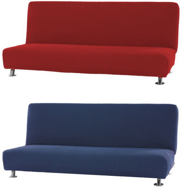 소파스킨스 글라무어 소파 커버 2종 세트, 레드와인, 마린블루, 1세트