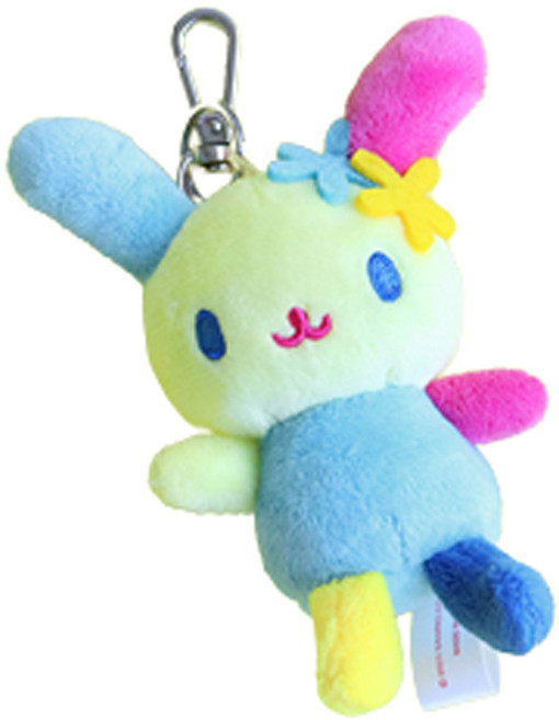 산리오 우사하나 가방고리 인형, 10cm, 혼합색상, 1개