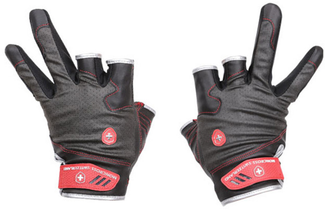 몽크로스 3커트 낚시장갑 양손착용 세트 GQN-301QB, 블랙, 1세트