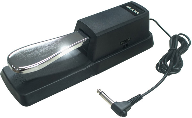 뮤디스 5.5mm 단자 피아노 서스테인 페달, 블랙, 1개