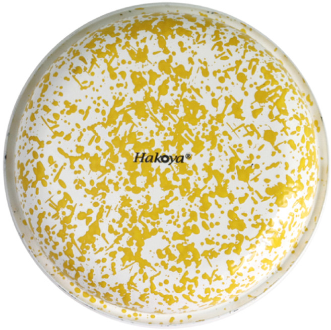 하코야 마블 법랑 디쉬 파스타 접시 18cm, 옐로, 1개