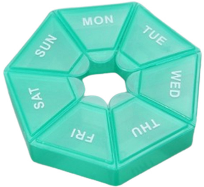 씨에스소울 여행용 데일리 알약 케이스 민트, 1개