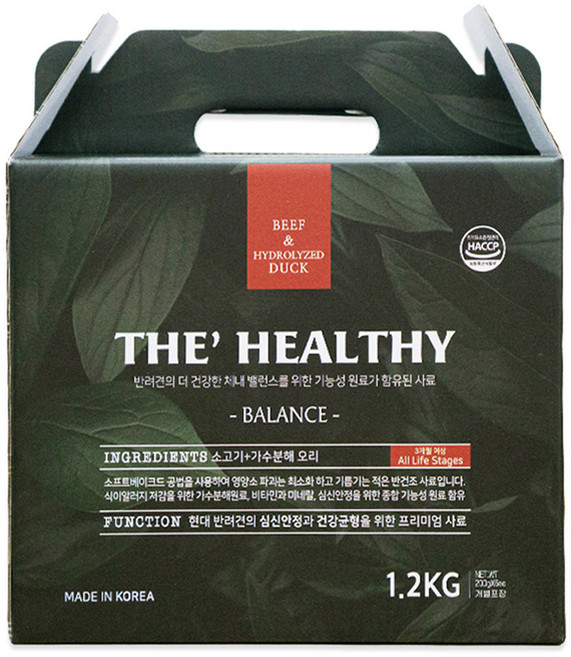 이수펫 전연령 강아지 더 헬씨 밸런스 반건조 소프트사료, 소, 1.2kg, 1개