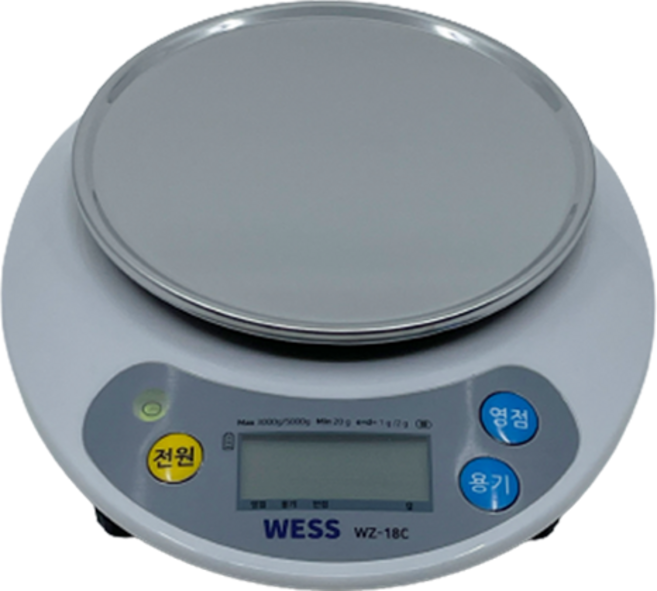 웨스 주방저울, 5kg, 혼합색상, WZ-18C