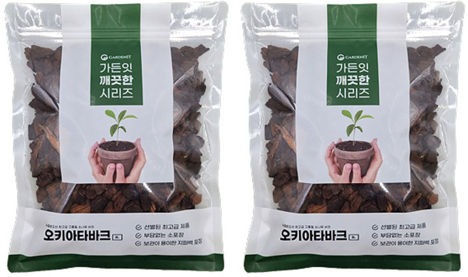 가든잇 오키아타바크 흙, 2개, 2L