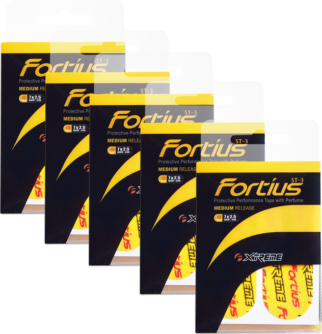 익스트림 포르티우스 타이밍 프리컷 볼링 테이프 40p, 옐로우, 5개