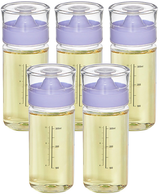 씨밀렉스 실리콘 오일 양념병 퍼플, 350ml, 5개