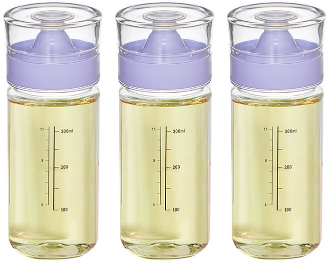씨밀렉스 실리콘 오일 양념병 퍼플, 350ml, 3개