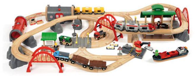 브리오 디럭스 기차놀이 세트 33052, 혼합색상, 1세트