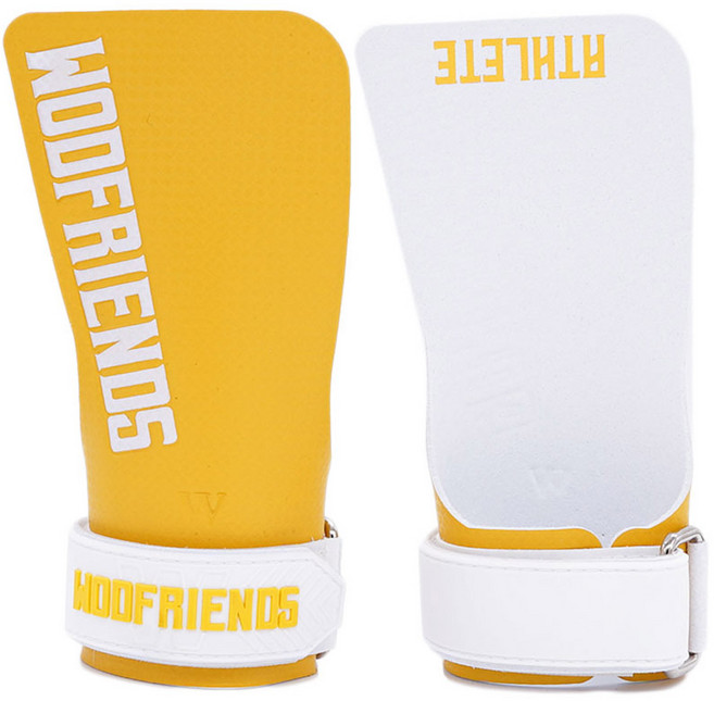 와드프렌즈 남성용 애슬릿그립 크로스핏 손바닥보호대 좌우세트 WFCAG, 옐로우, 1세트