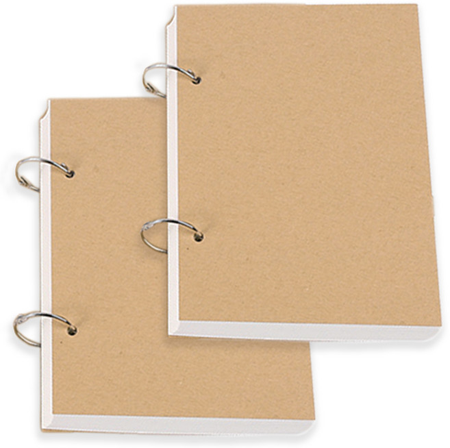 코히모 링 드로잉 북 스케치용 160g 3W094 60매, 32절, 2개