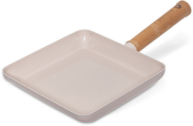 벨라쿠진 인덕션 플럼벨 IH 세라믹 정사각 프라이팬, 22cm, 1개