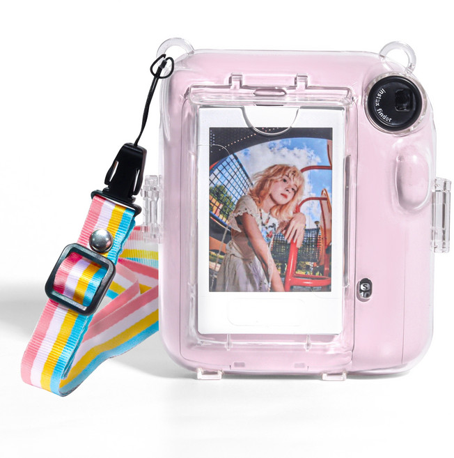 인스탁스 미니 12 포켓형 투명 케이스 + 미니액자 랜덤발송 세트, 1세트