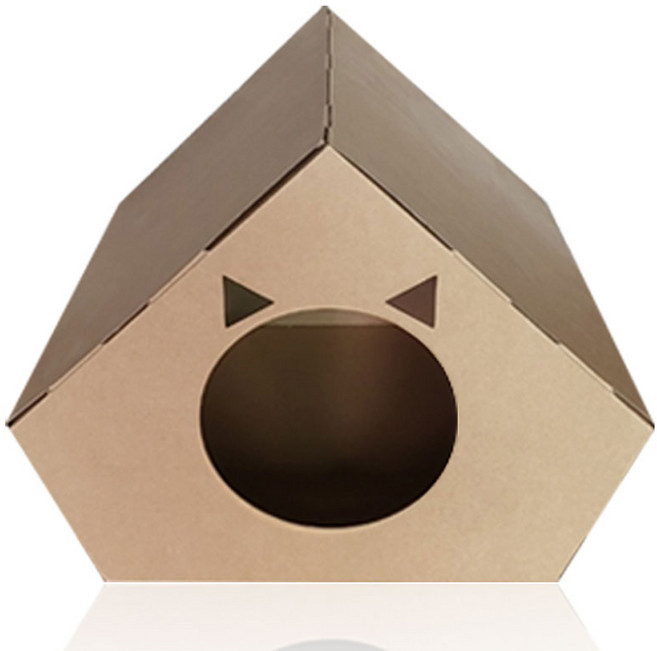 네이처펫 종이로 만든 고양이 하우스 숨숨집, 1개