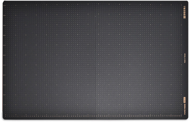 페이퍼프랜드 다용도 반접이식 컷팅 데스크매트 HFM, 블랙