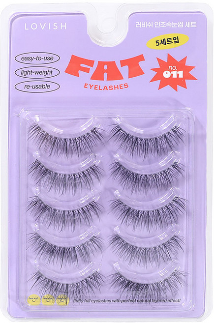 러비쉬 FAT 인조 속눈썹, 11호, 1개