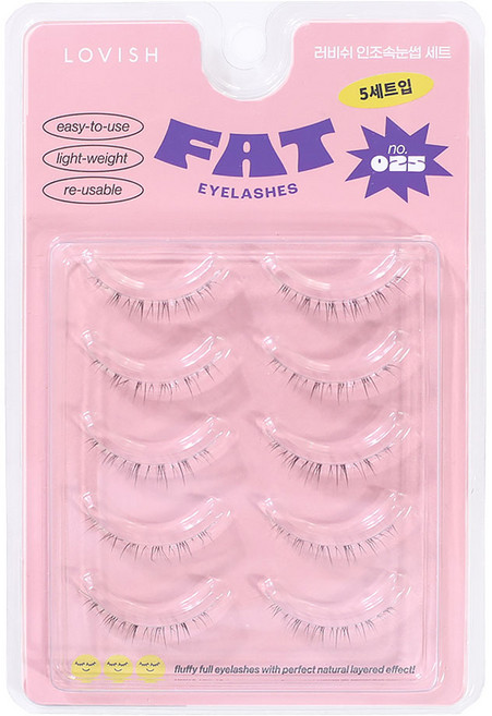 러비쉬 FAT 인조 속눈썹 10p, 025, 1개