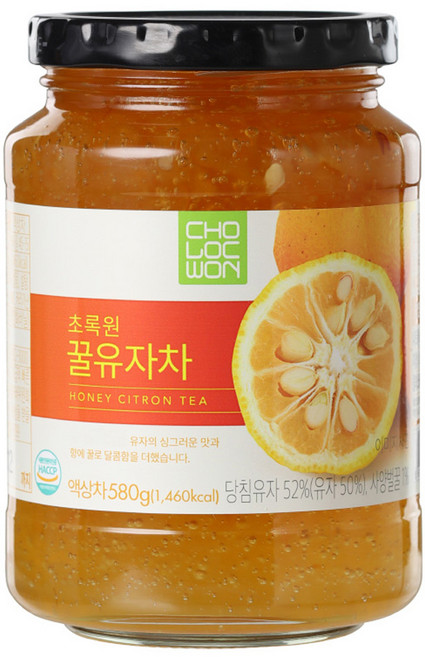 초록원 꿀유자차, 580g, 1개입, 1개