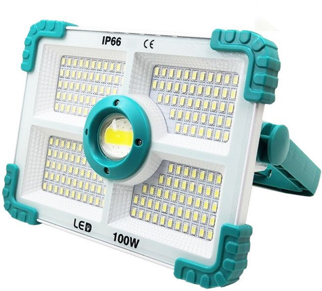디제이디 NEW 태양광 C타입 충전식 188LED 야외 멀티 투광기 100W L188, 혼합색상, 1개