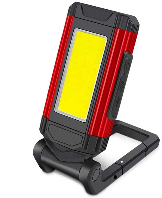 디제이디 LED COB 충전식 멀티 야외 랜턴 작업등 자석 카라비너 011A, 1개