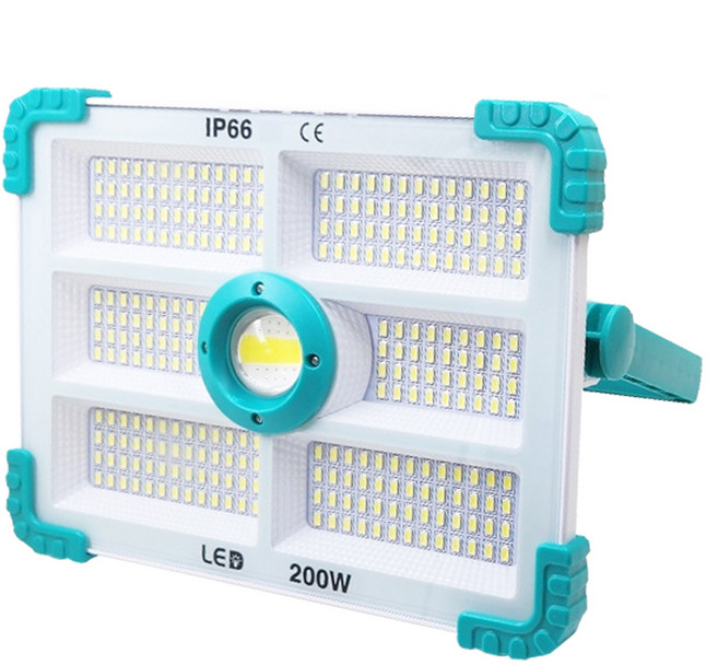 디제이디 NEW 태양광 C타입 충전식 280LED 야외 멀티 투광기 200W L280, 혼합색상, 1개