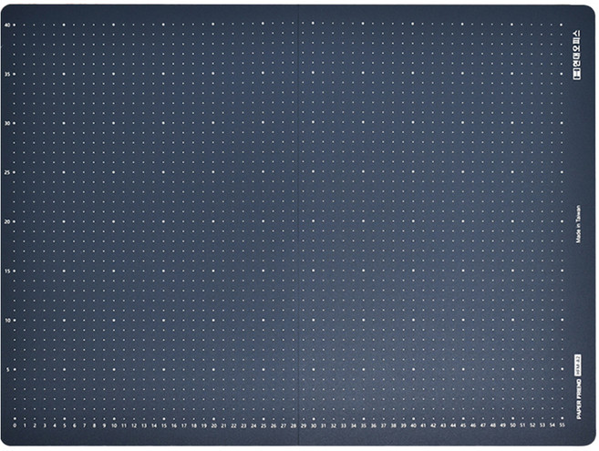 페이퍼프랜드 반접이식 안전소재 다용도 컷팅 데스크매트 HFM, 다크그레이