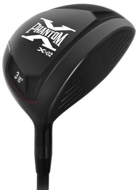 야마모토 남성용 팬텀 블랙 페어웨이 우드 X-02, SR, 15도