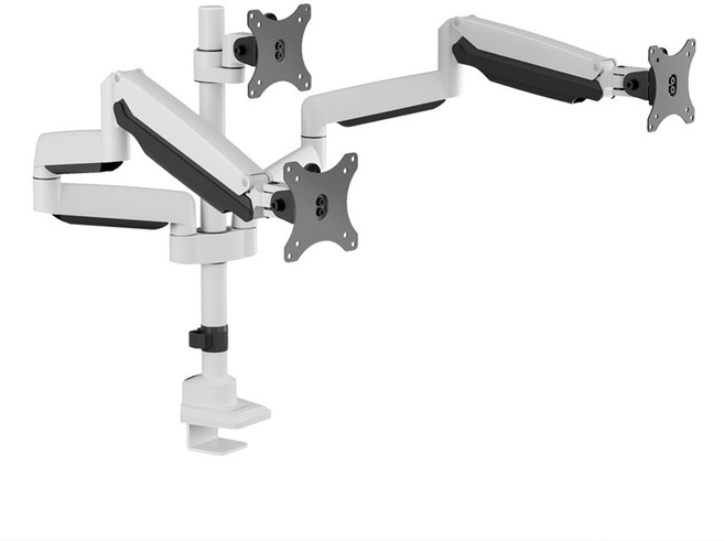 카멜마운트 프리미엄 트리플 모니터 거치대 CMA2T, 화이트, 1개