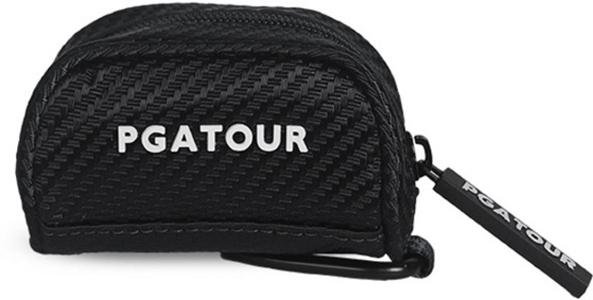 PGA투어 트윌 투볼 파우치, 블랙, 1개