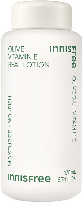 [비건뷰티] 이니스프리 올리브 비타민 E 리얼 로션, 170ml, 1개