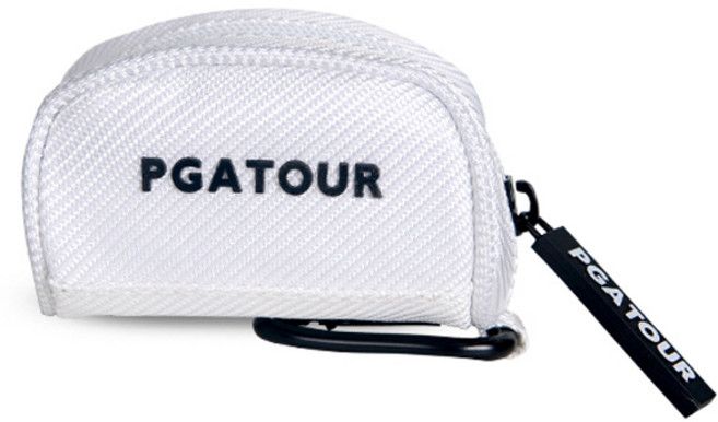 PGA투어 트윌 투볼 파우치, 화이트, 1개