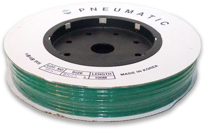 KPC 폴리우레탄 임팩 에어 연질 호스 8mm x 4.5mm x 100m, 1개