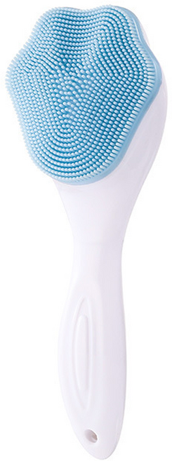 The해피앤 실리콘 세안 마사지 수동 클렌징 브러쉬, 블루, 1개