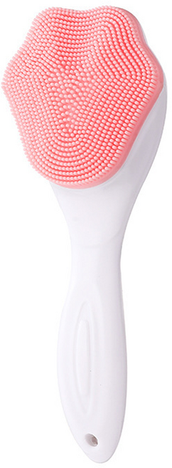 The해피앤 실리콘 세안 마사지 수동 클렌징 브러쉬, 핑크, 1개