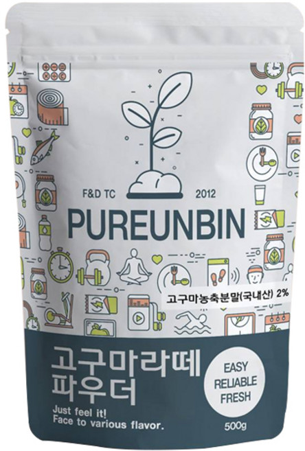 푸른빈 고구마 라떼 파우더, 500g, 1개, 1개입