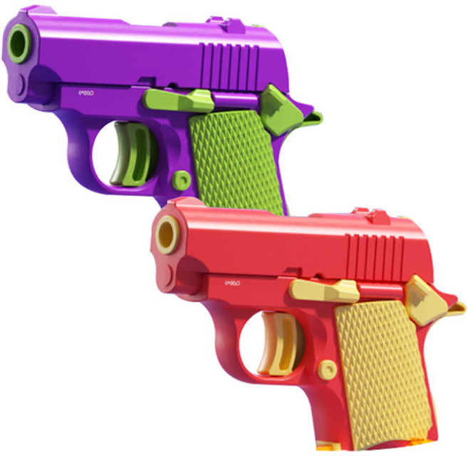 아이끌레 3D 토이 미니 권총 2종 세트, 토이퍼플 + 토이레드, 1개