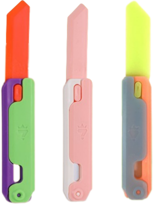 하이제이비 피젯 롱 나이프 3종 세트, 그린, 핑크, 야광, 1개