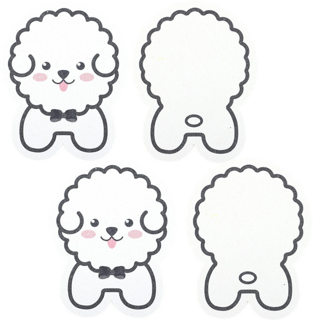 써니엔조이 제로웨이스트 식물성 셀룰로오스 생분해 압축수세미 비숑, 4개입, 1개