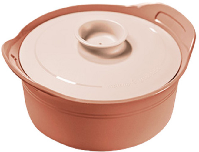 마미스테이블 매직 스티머 실리콘 계란찜 전자렌지쿠커 용기 S 400ml, 아몬드피치, 1개