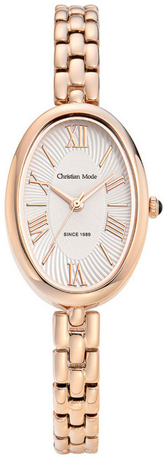 크리스챤모드 여성용 오벌 메탈시계 CM415RG