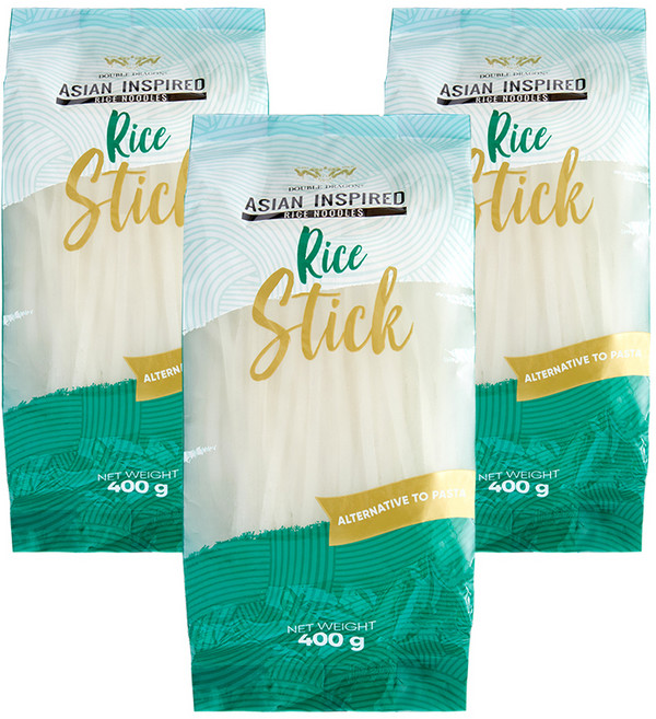 더블드래곤 라이스 누들 쌀국수면 3mm, 400g, 3개