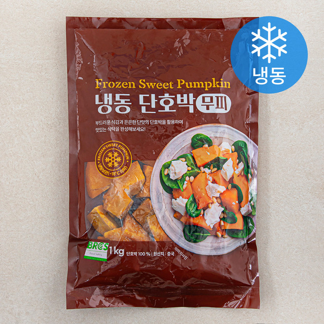 단호박 무피 (냉동), 1kg, 1개