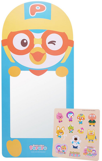 비앤씨 뽀로로 캐릭터 안전거울, 혼합색상