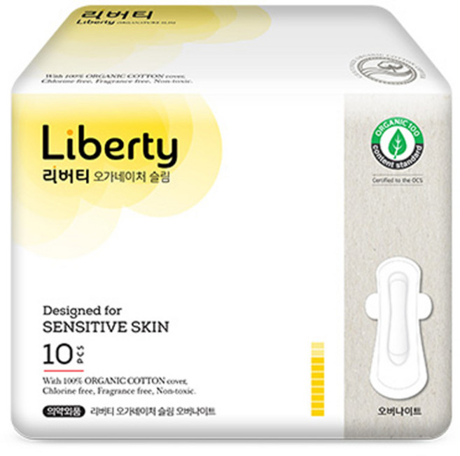 리버티오가네이처 슬림, 오버나이트, 10개입, 1개